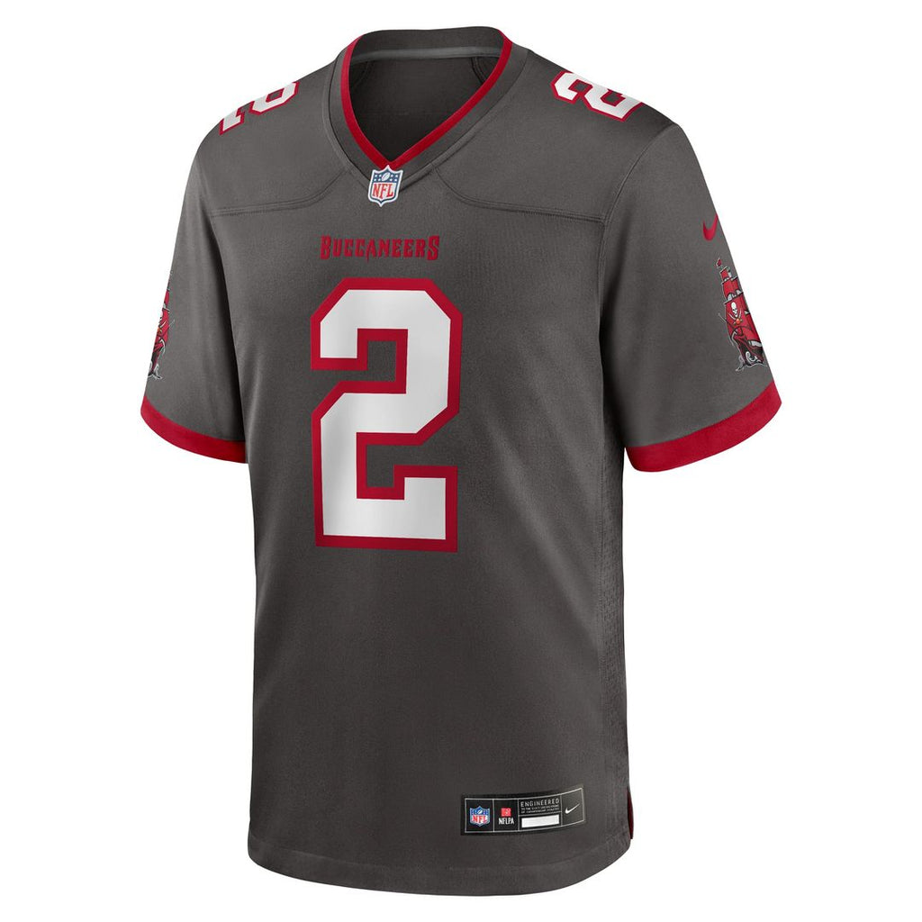 Emeka Egbuka Tampa Bay Buccaneers Pewter Alternate Game Player Jersey