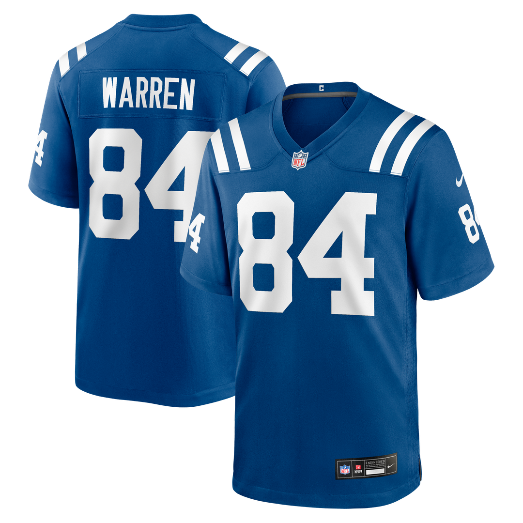 Tyler Warren Indianapolis Colts Royal Team Game Jersey