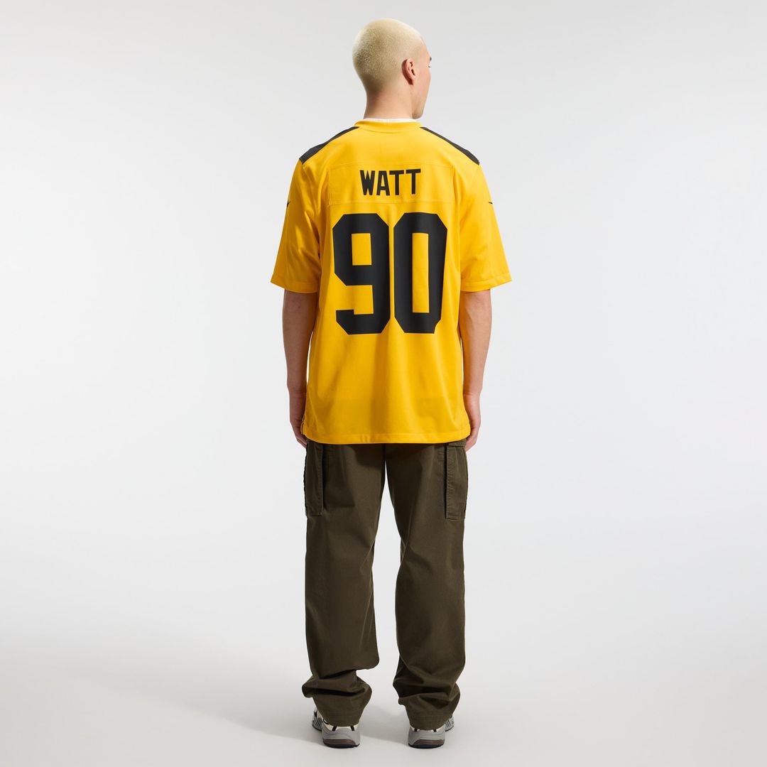 T.J. Watt Pittsburgh Steelers Gold Alternate 1933 Throwback Game Jersey