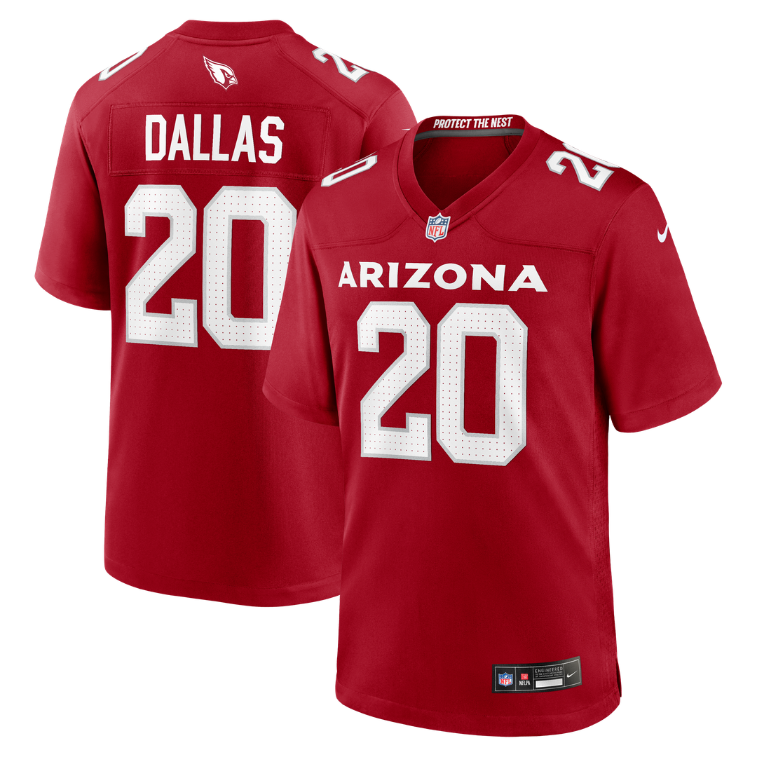 DeeJay Dallas Arizona Cardinals Cardinal Team Game Jersey