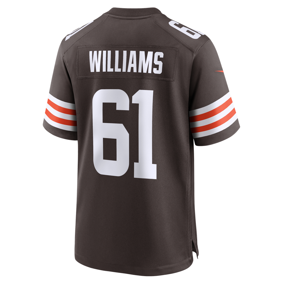 Chris Williams Cleveland Browns Brown Team Game Jersey