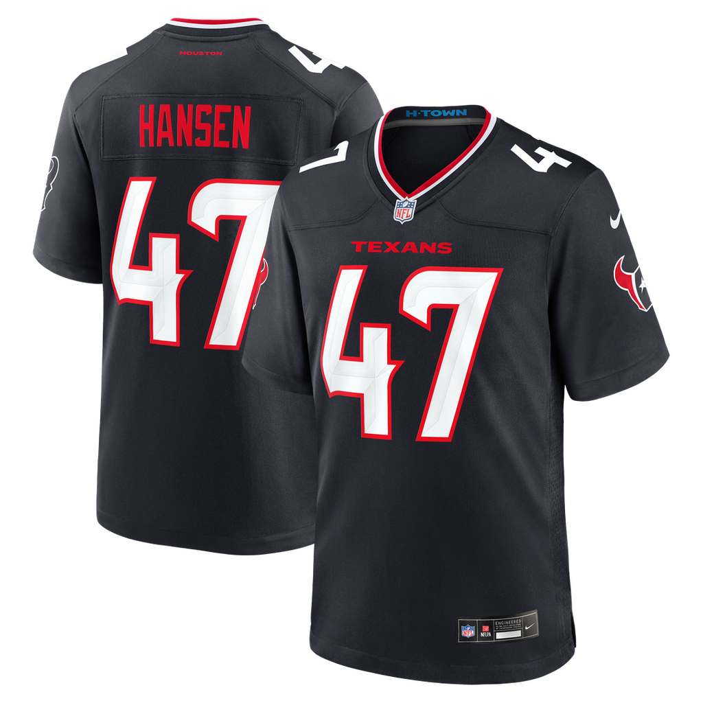 Louis Hansen Houston Texans Navy Team Game Jersey