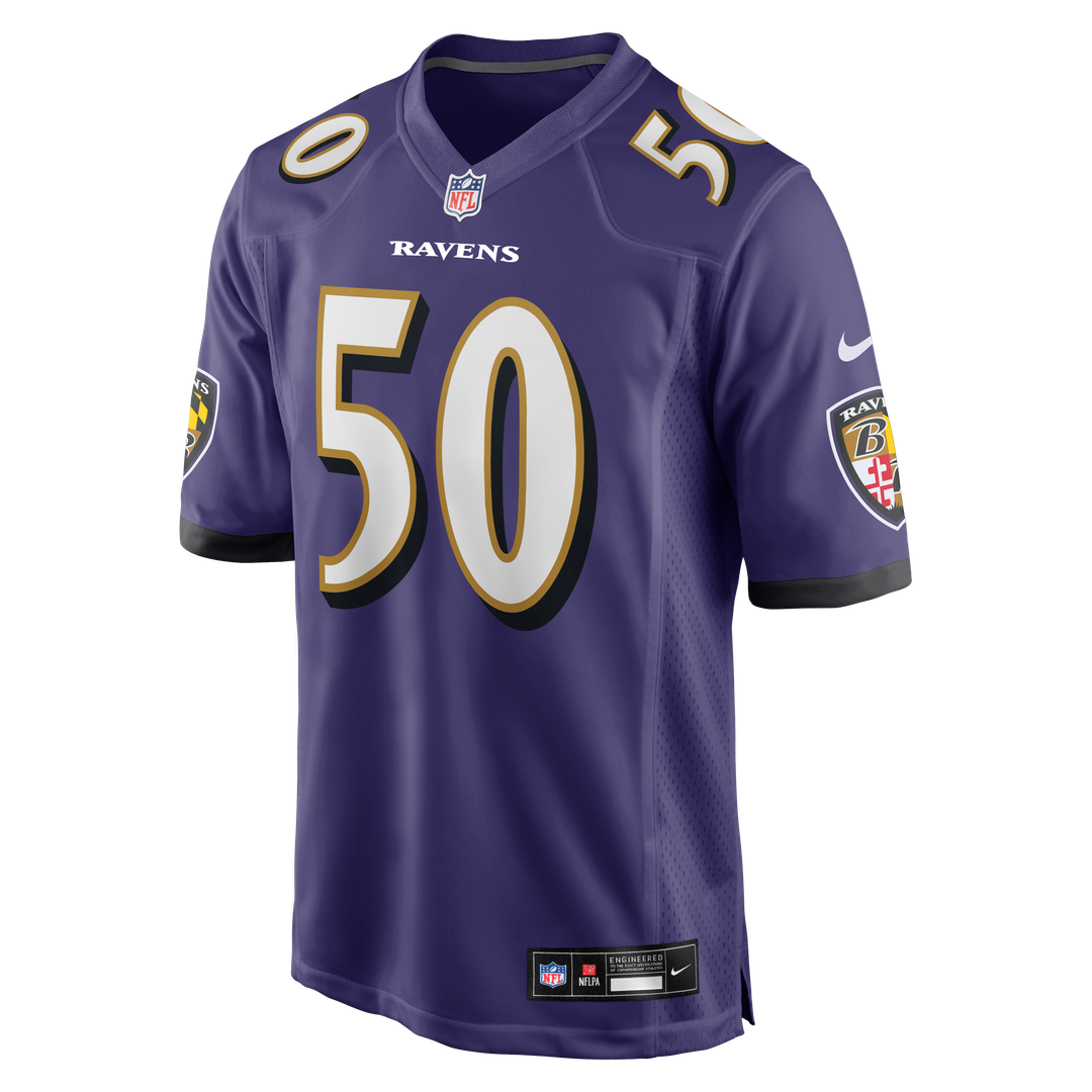 Adisa Isaac Baltimore Ravens Purple Team Game Jersey