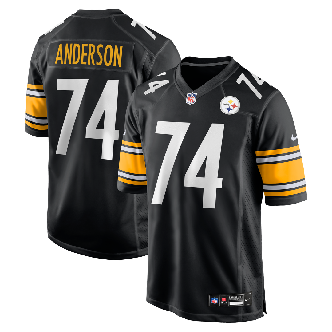 Spencer Anderson Pittsburgh Steelers Black Game Jersey