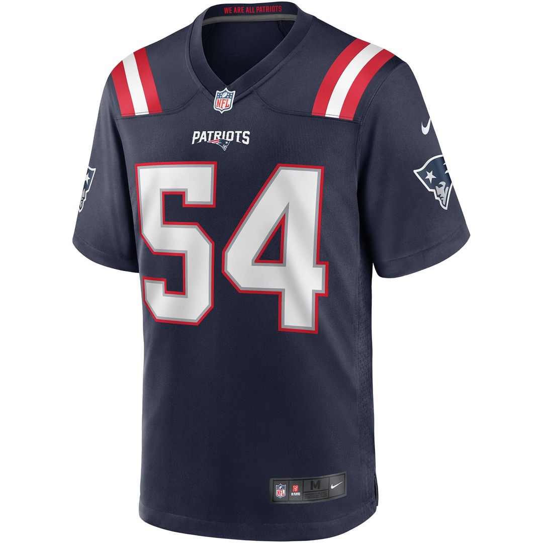 Tedy Bruschi New England Patriots Navy Game Retired Player Jersey