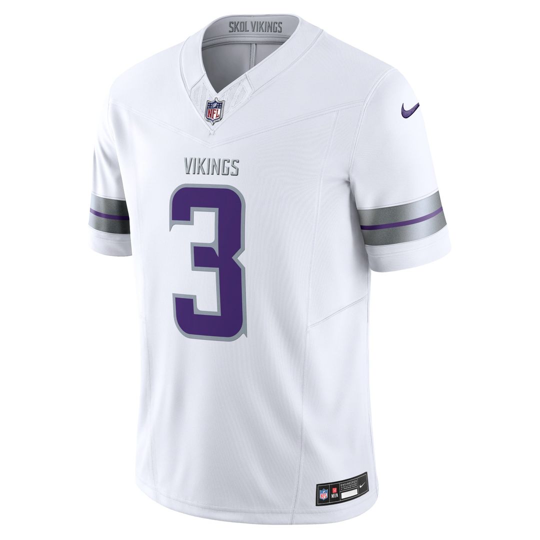 Jordan Addison Minnesota Vikings White Alternate Vapor F.U.S.E. Limited Jersey