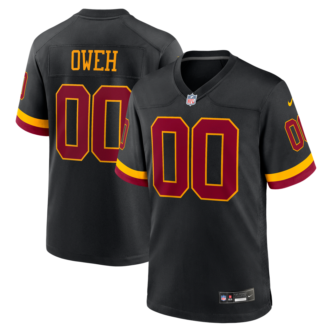 Odafe Oweh Washington Commanders Black Hail Raiser Alternate Game Jersey