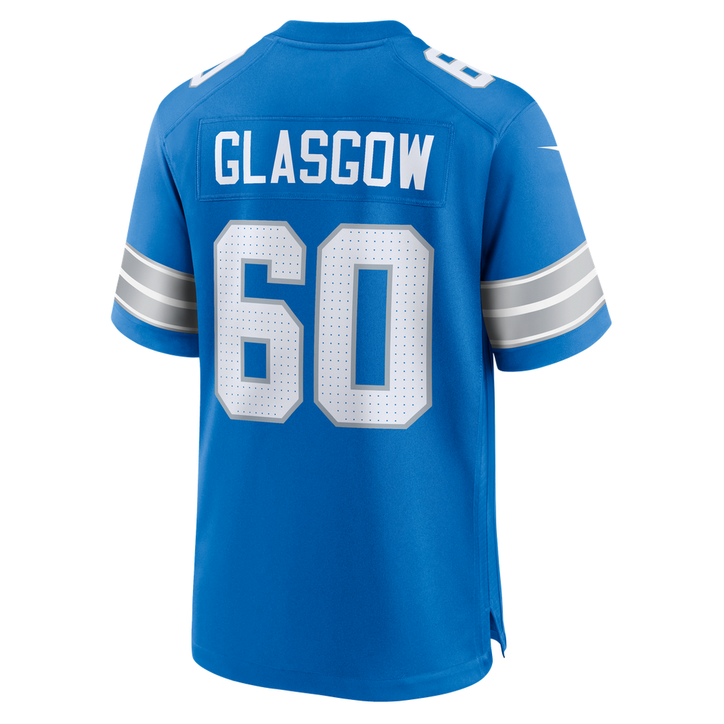 Graham Glasgow Detroit Lions Blue Team Game Jersey