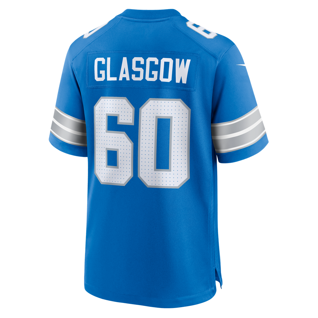Graham Glasgow Detroit Lions Blue Team Game Jersey
