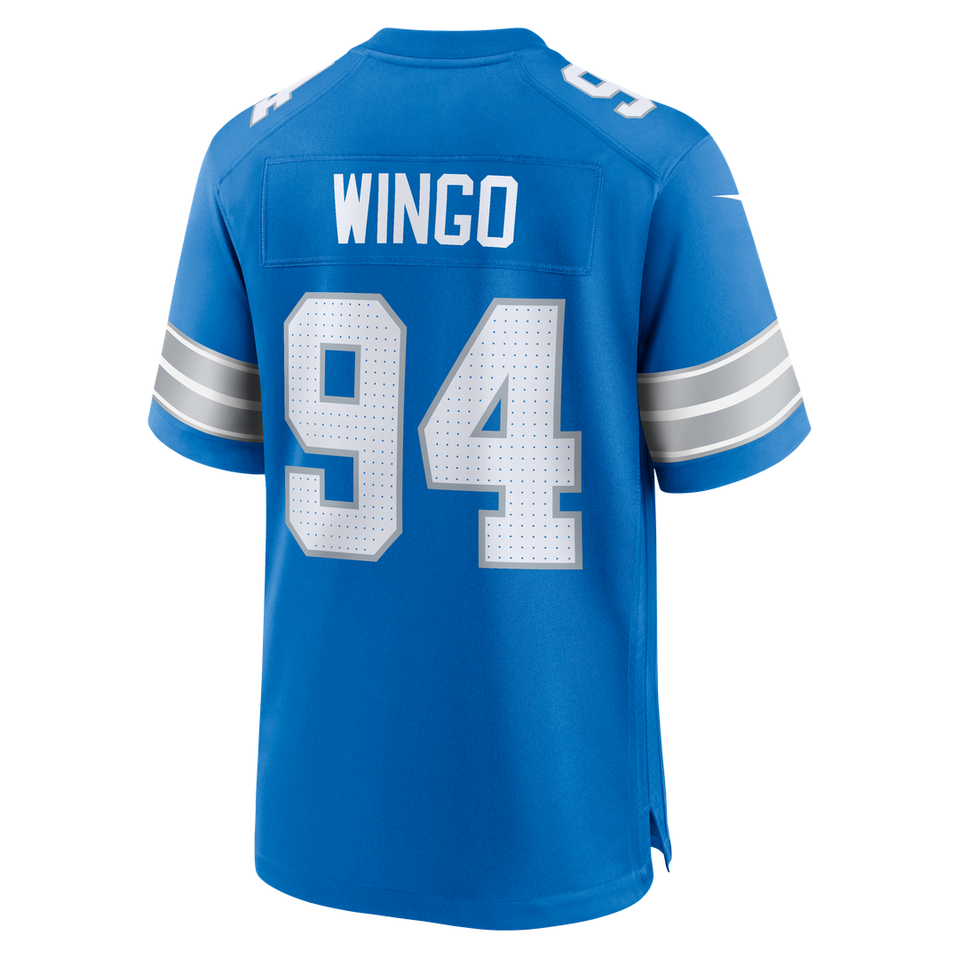 Mekhi Wingo Detroit Lions Blue Team Game Jersey