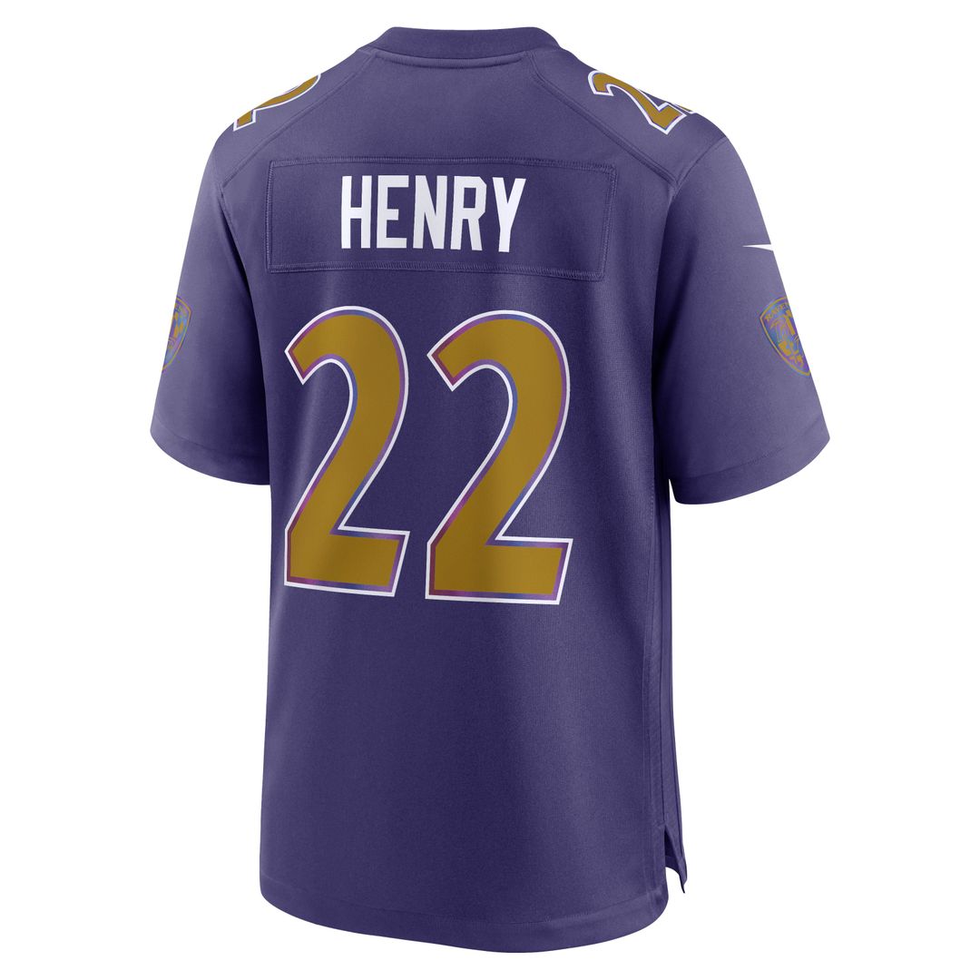 Derrick Henry Baltimore Ravens Purple Alternate Game Jersey