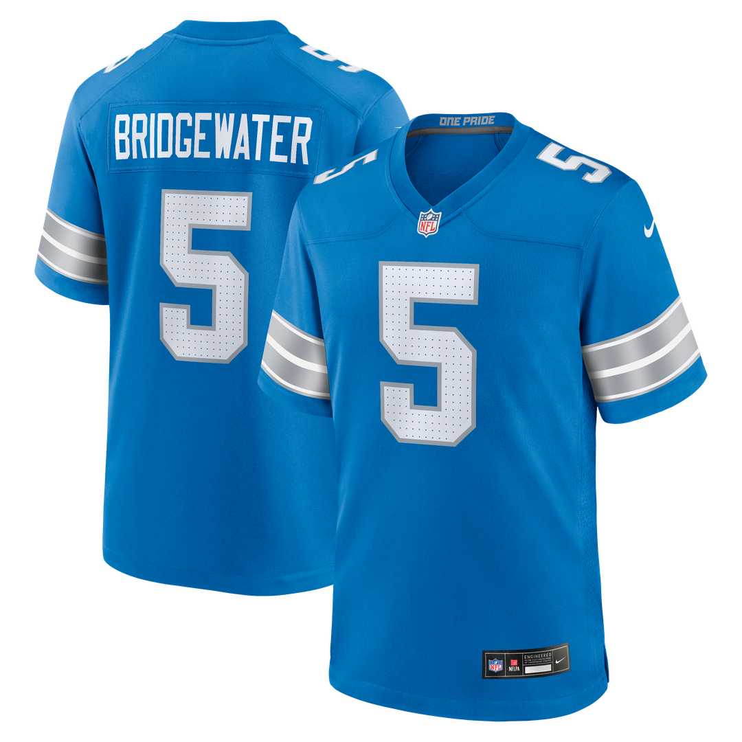 Teddy Bridgewater Detroit Lions Blue Team Game Jersey