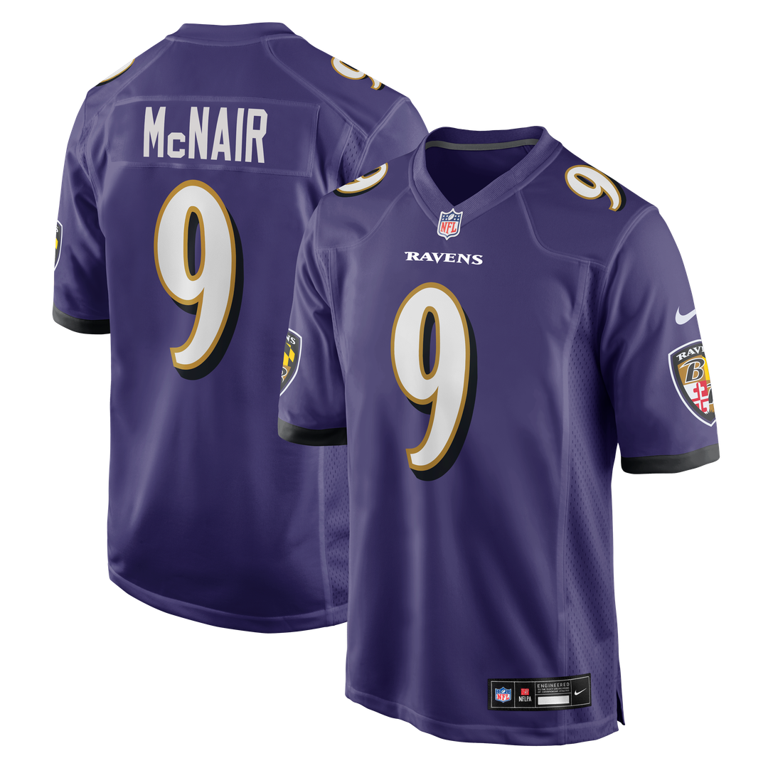 Steve McNair Baltimore Ravens Purple Game Retired Player Jersey