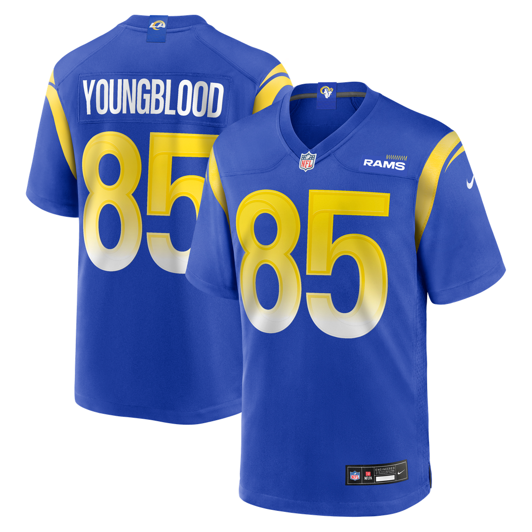 Jack Youngblood Los Angeles Rams Royal Game Retired Player Jersey