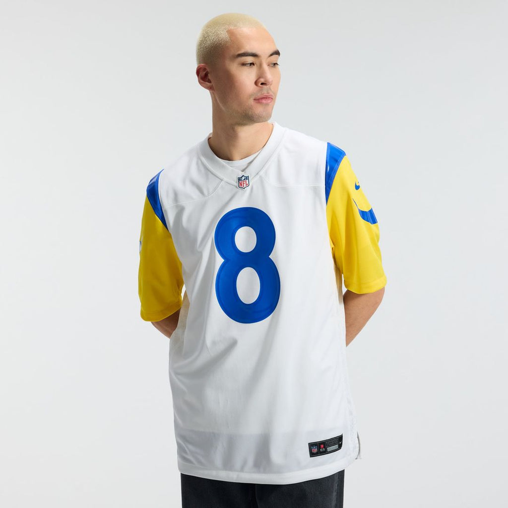 Jared Verse Los Angeles Rams White White Game Player Jersey