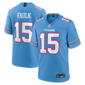 Keldric Faulk Tennessee Titans Light Blue Team Game Jersey