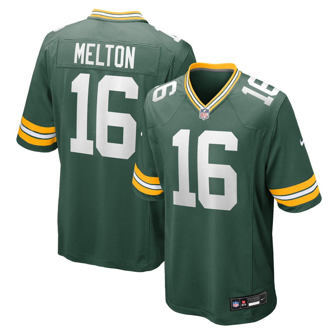 Bo Melton Green Bay Packers Green Team Game Jersey