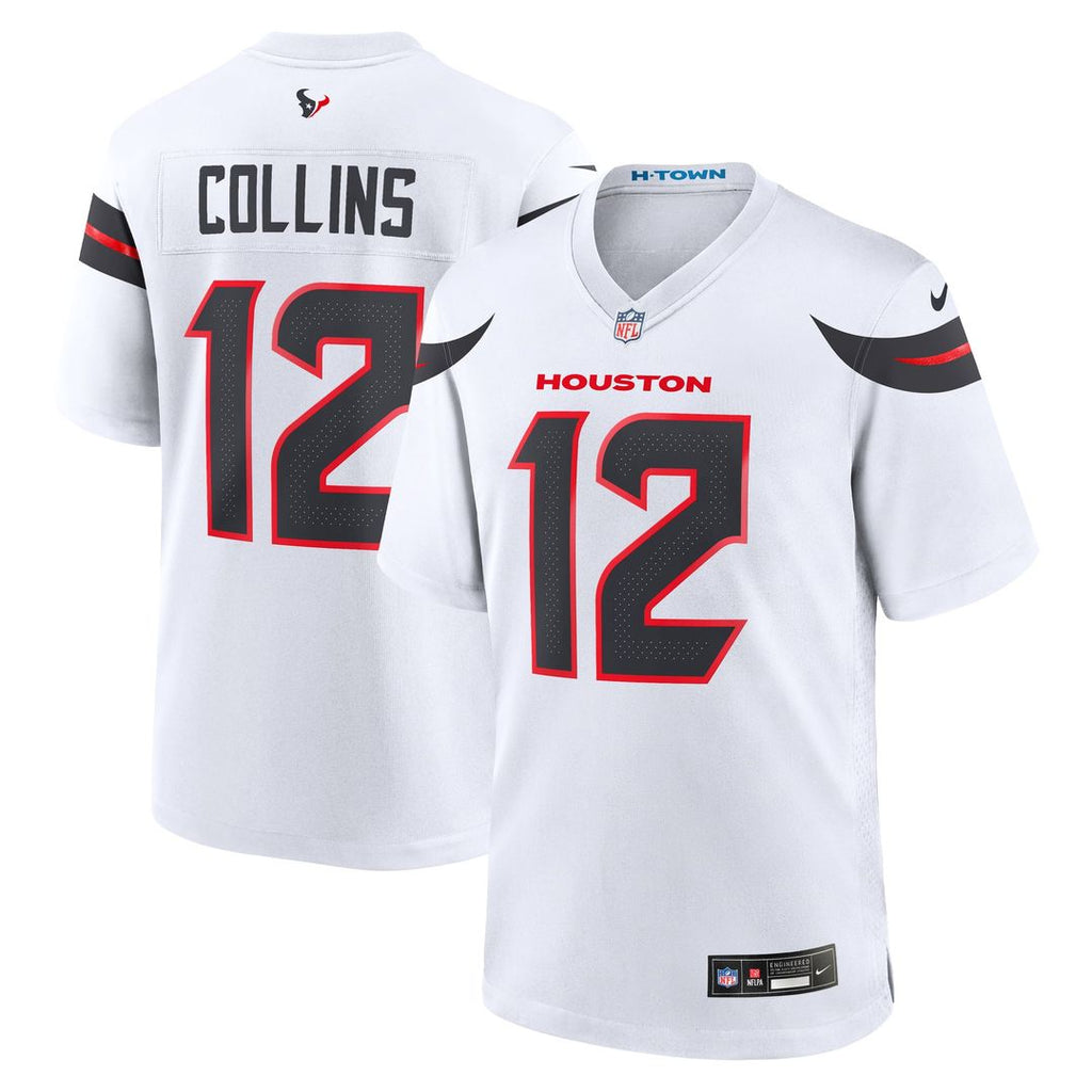 Nico Collins Houston Texans White Game Jersey