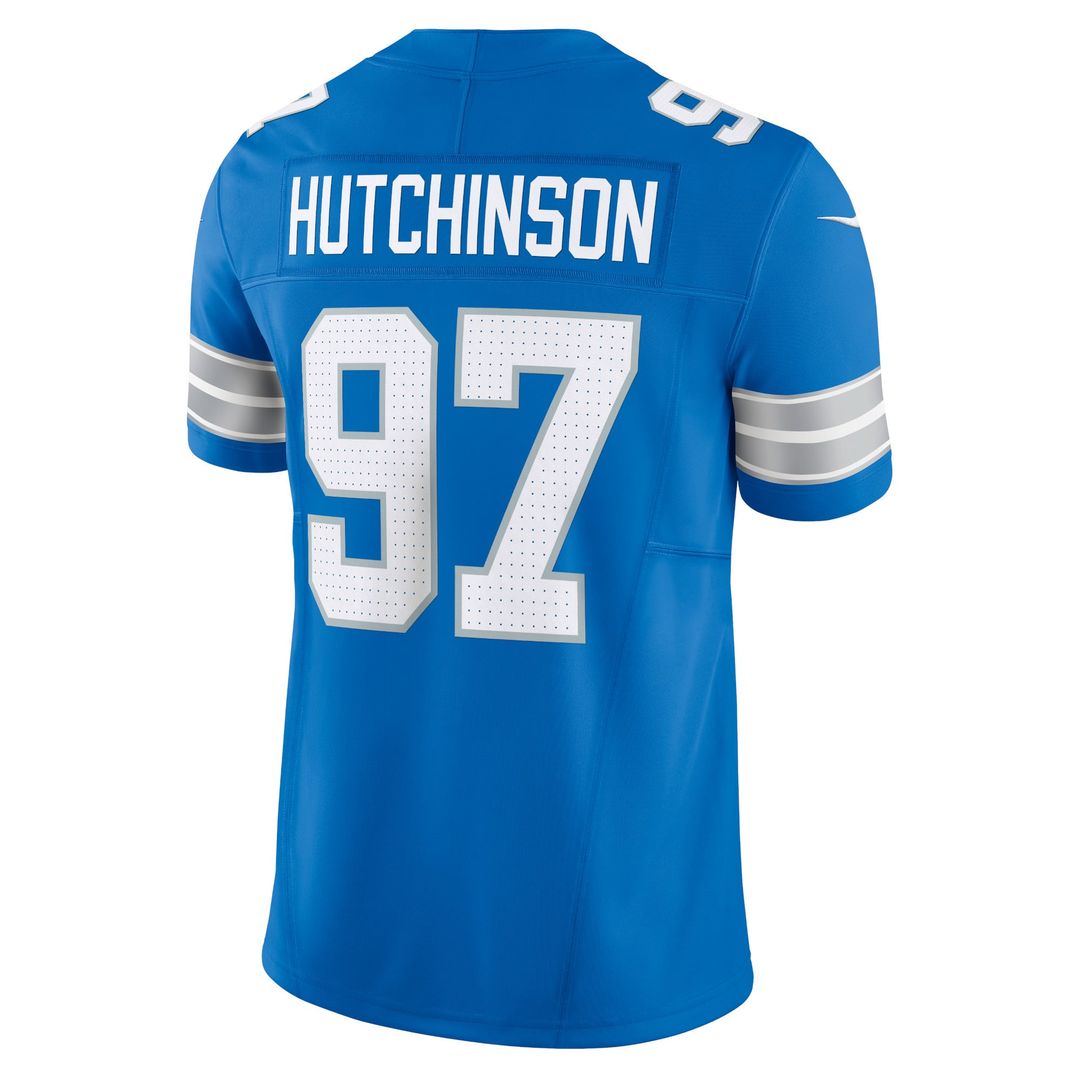 Aidan Hutchinson Detroit Lions Blue Team Vapor F.U.S.E. Limited Jersey