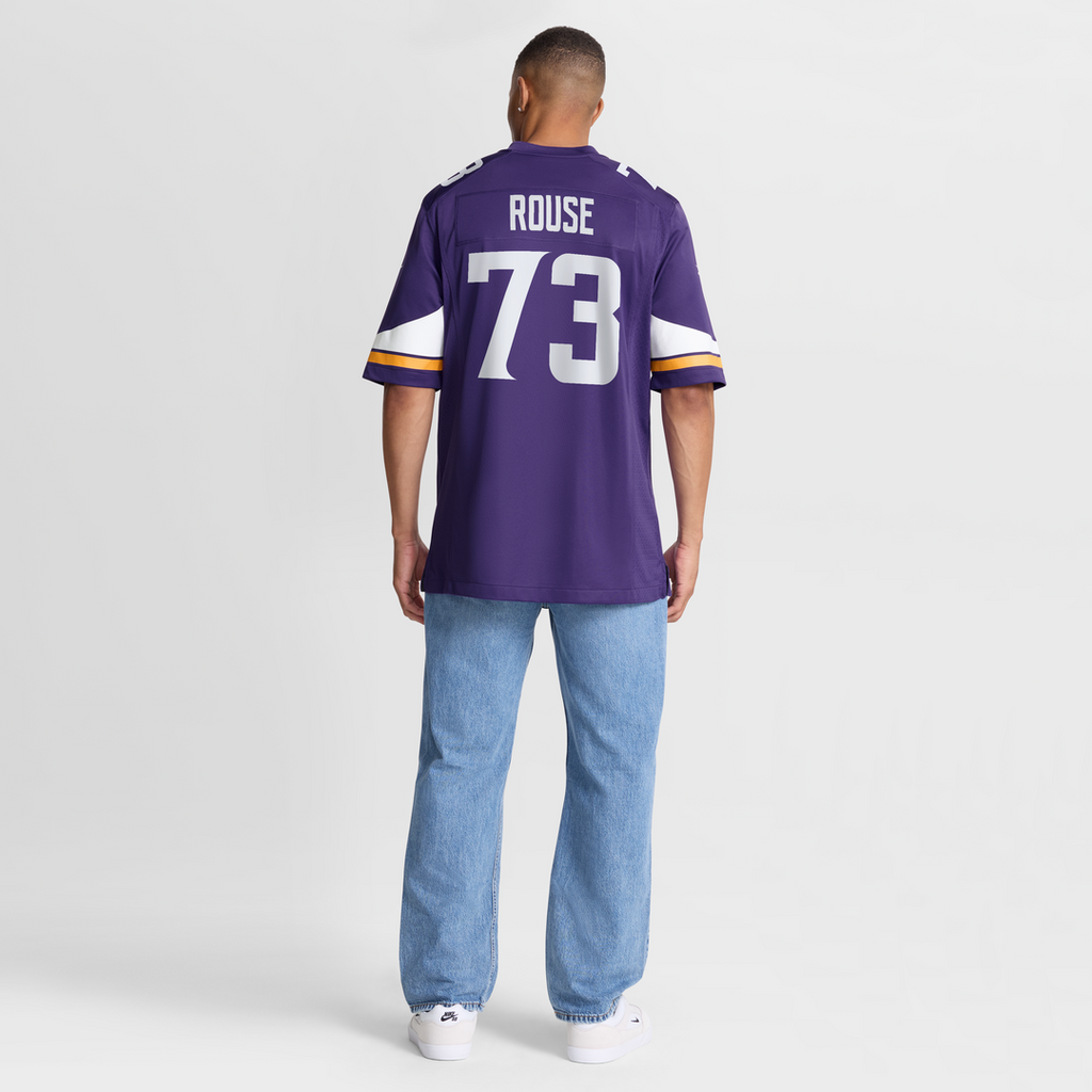 Walter Rouse Minnesota Vikings Purple Team Game Jersey
