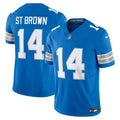 Amon-Ra St. Brown Detroit Lions Blue Vapor F.U.S.E. Limited Jersey