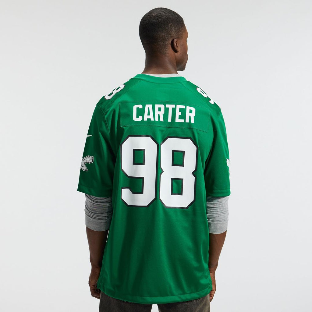 Jalen Carter Philadelphia Eagles Midnight Green Team Game Jersey