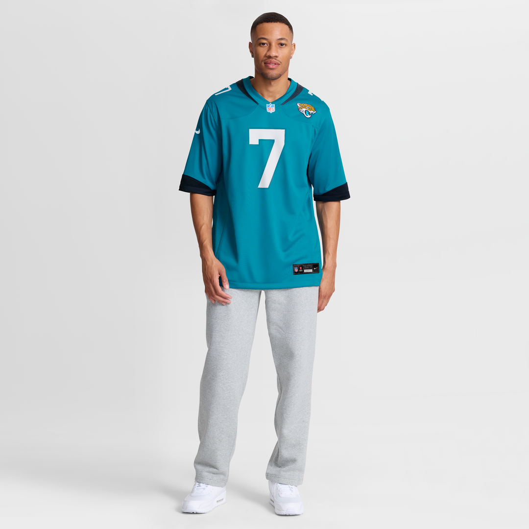 Byron Leftwich Jacksonville Jaguars Teal Retired Player Game Jersey