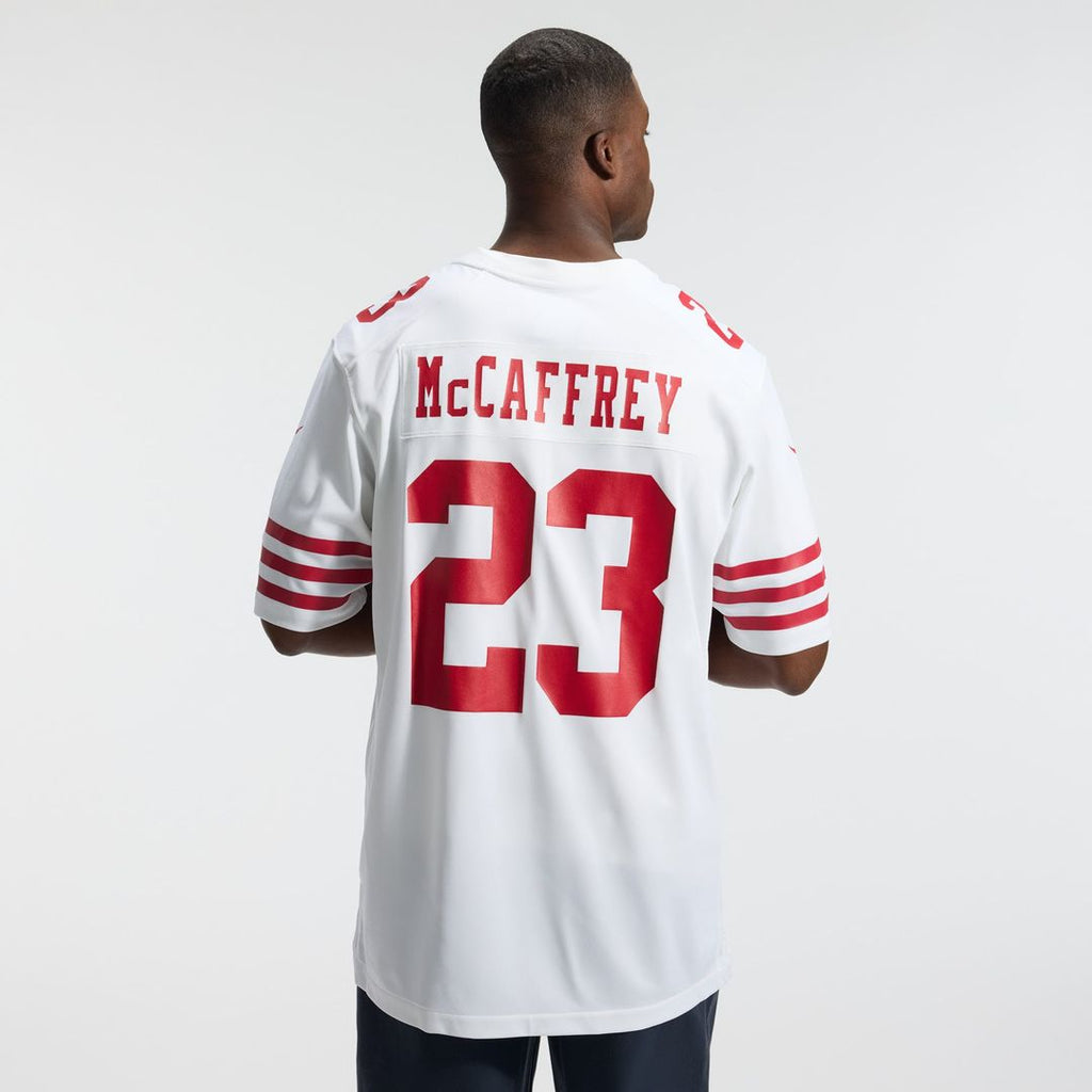 Christian McCaffrey San Francisco 49ers Scarlet Game Player Jersey