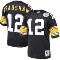 Terry Bradshaw Pittsburgh Steelers Black Authentic Throwback Retired Player Jersey