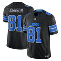 Calvin Johnson Detroit Lions Black Alternate Vapor F.U.S.E. Stitched Retired Limited Jersey