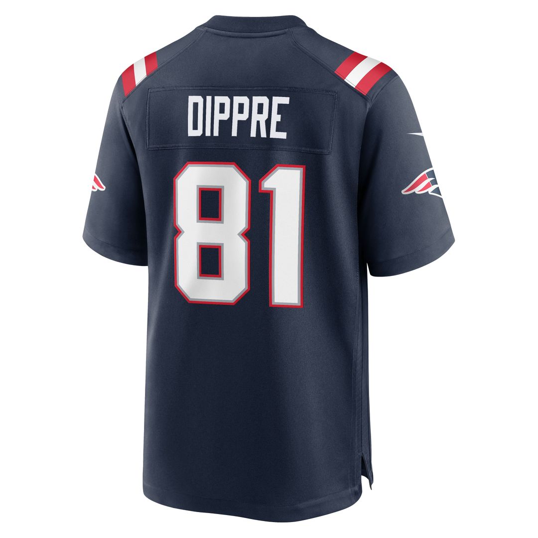 CJ Dippre New England Patriots Navy Team Game Jersey