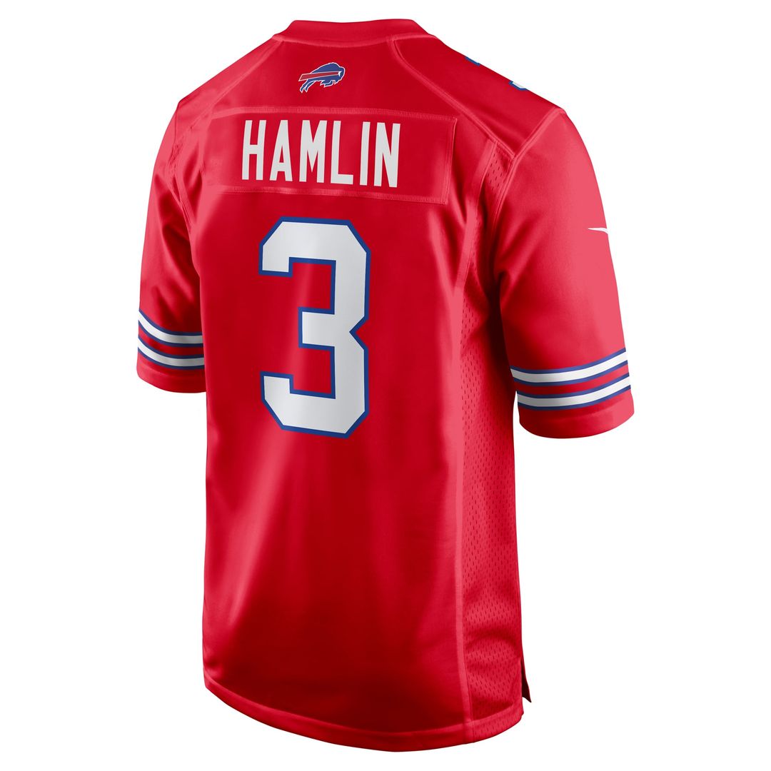 Damar Hamlin Buffalo Bills Red Alternate Game Jersey