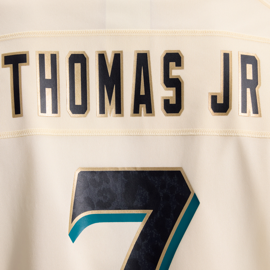 Brian Thomas Jr. Jacksonville Jaguars Natural 2026 Rivalries Collection Game Jersey