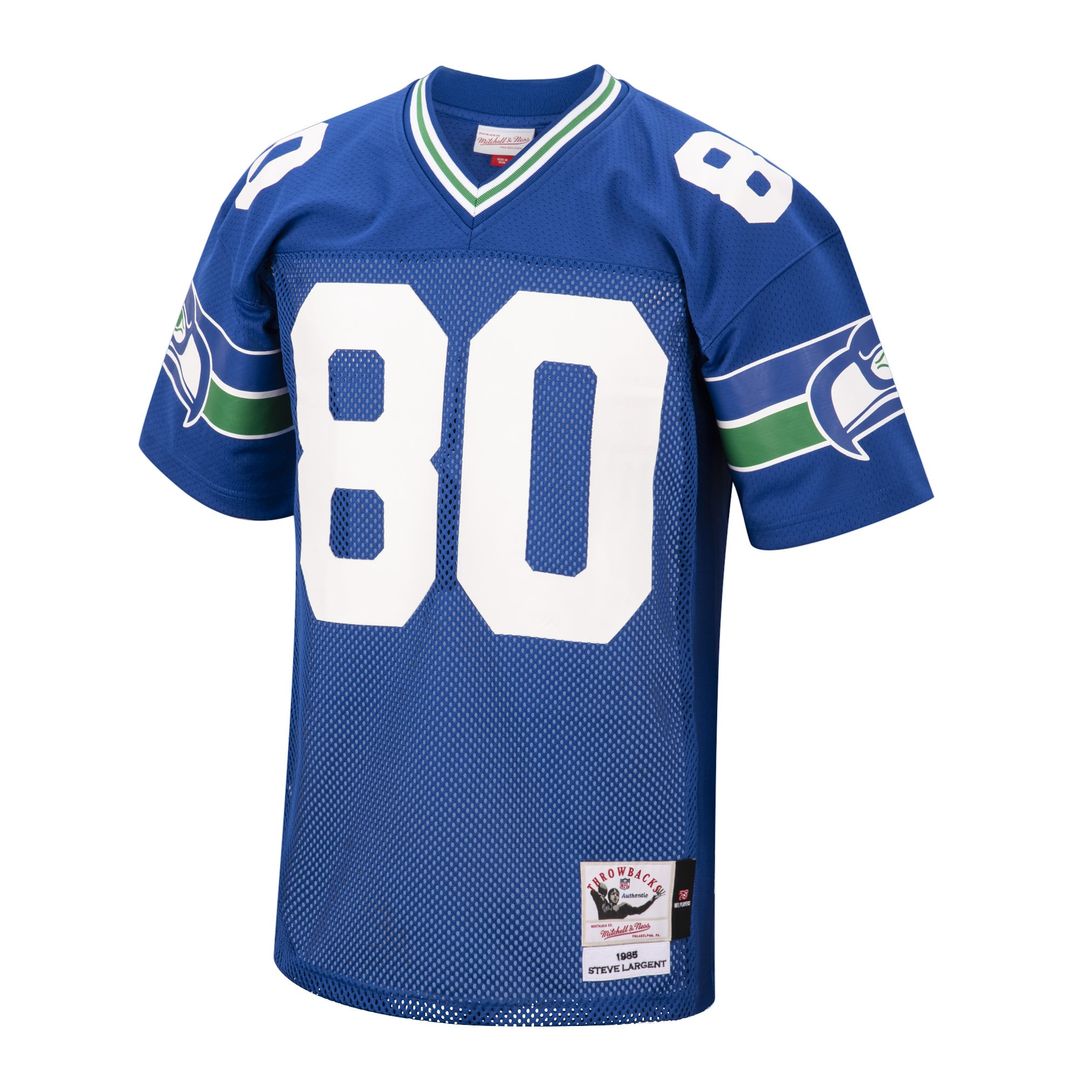 Steve Largent Seattle Seahawks 1985 Royal Authentic Throwback Retired Player Jersey