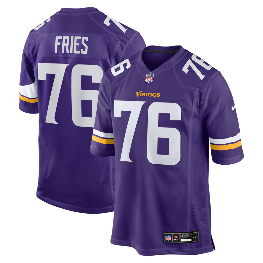 Will Fries Minnesota Vikings Purple Team Game Jersey