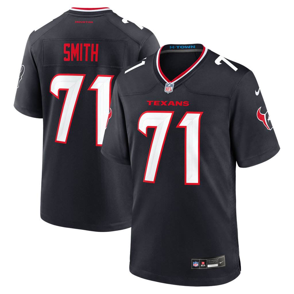 Braden Smith Houston Texans Navy Team Game Jersey