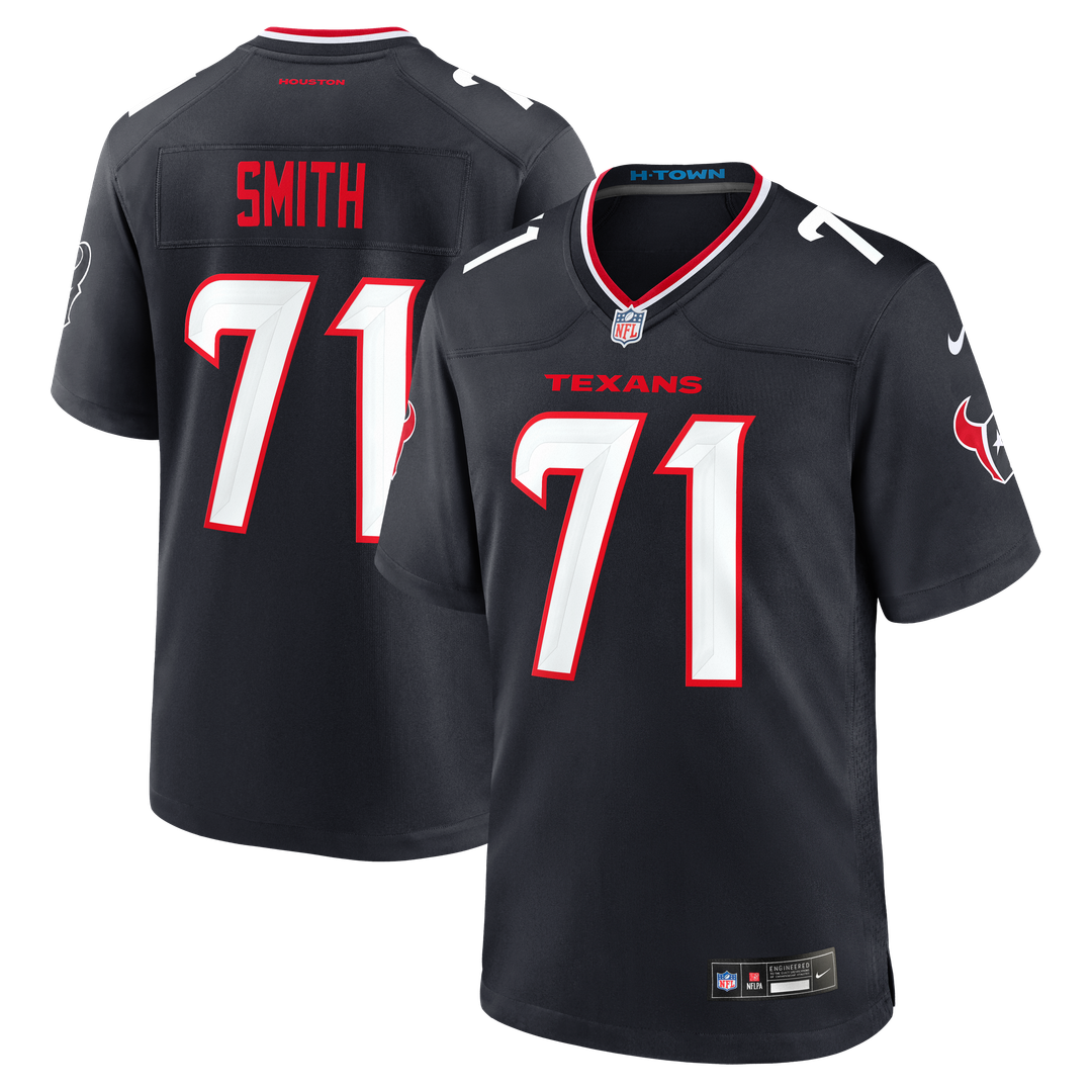Braden Smith Houston Texans Navy Team Game Jersey