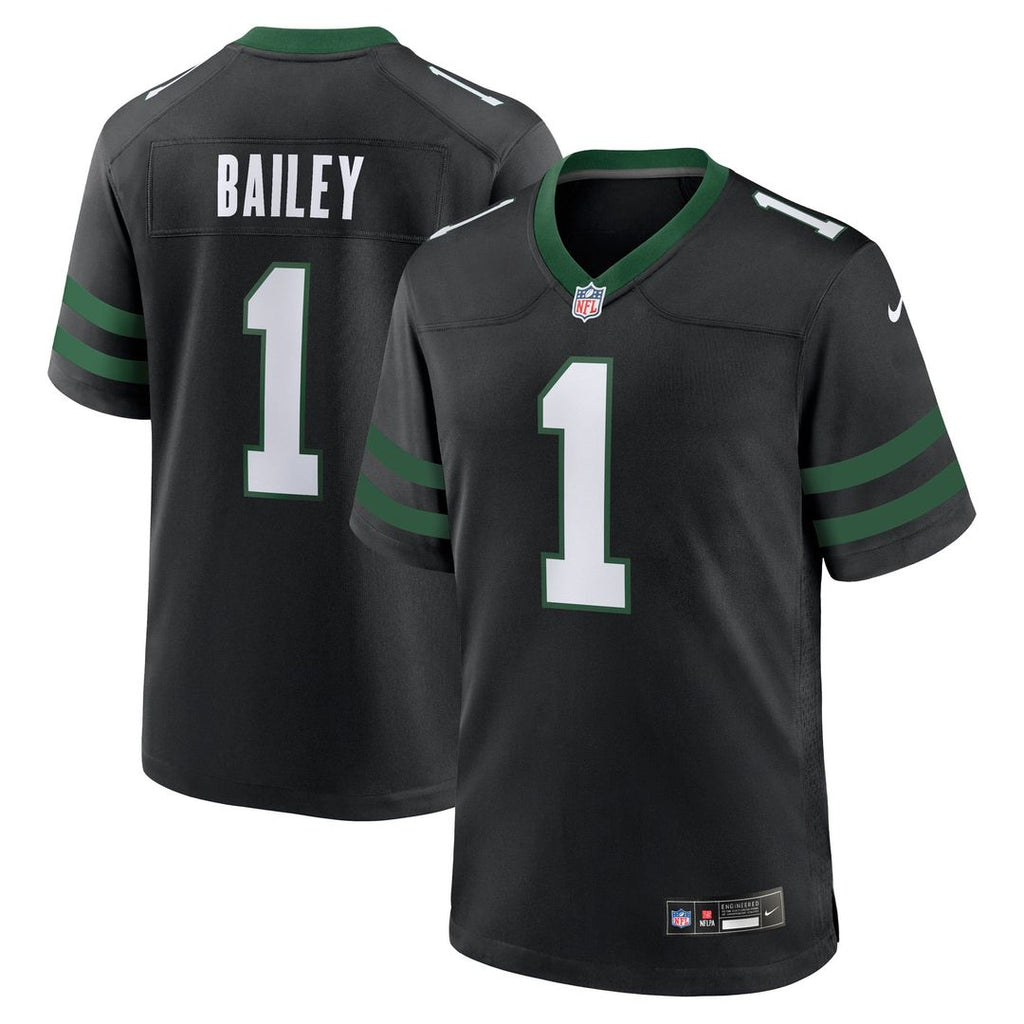 David Bailey New York Jets Legacy Black Alternate Game Player Jersey