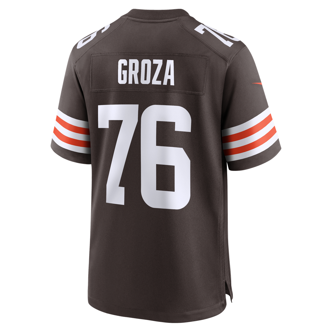 Lou Groza Cleveland Browns Brown Game Retired Player Jersey