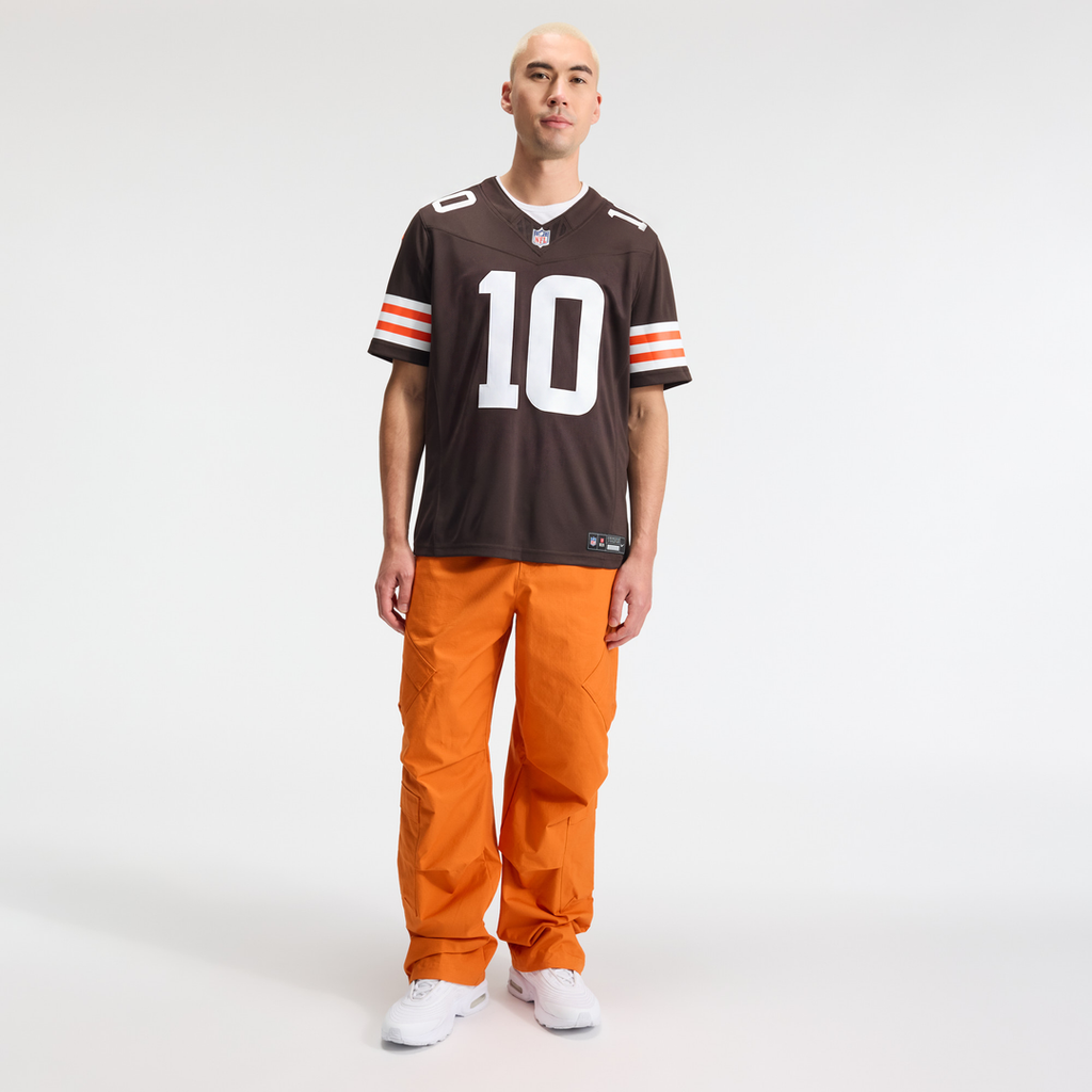 Quinshon Judkins Cleveland Browns Brown Team Vapor F.U.S.E. Stitched Limited Jersey