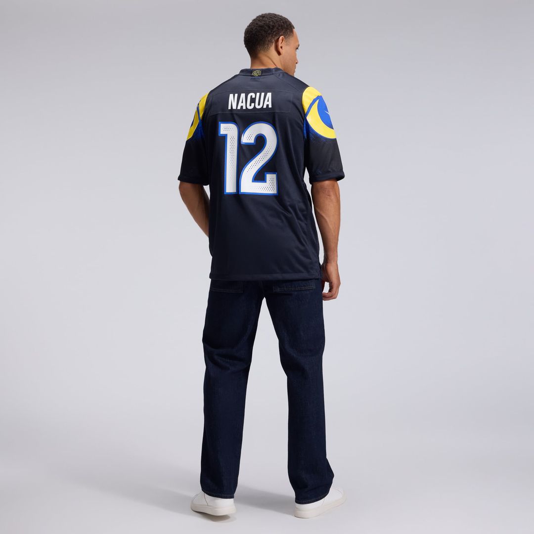 Puka Nacua Los Angeles Rams Dark Blue Rivalries Collection Game Jersey