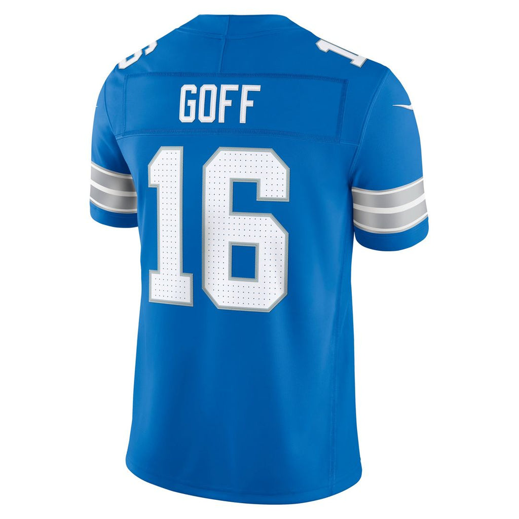 Jared Goff Detroit Lions Blue Team Vapor F.U.S.E. Stitched Limited Jersey
