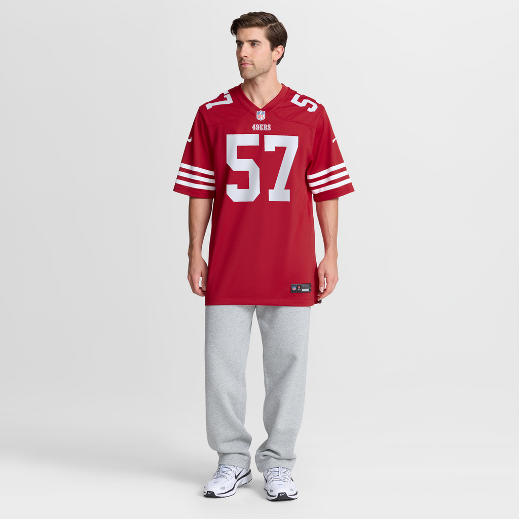 Luke Gifford San Francisco 49ers Scarlet Team Game Jersey