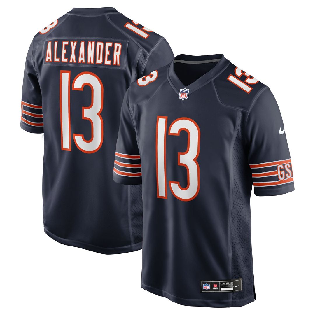 Maurice Alexander Chicago Bears Navy Team Game Jersey