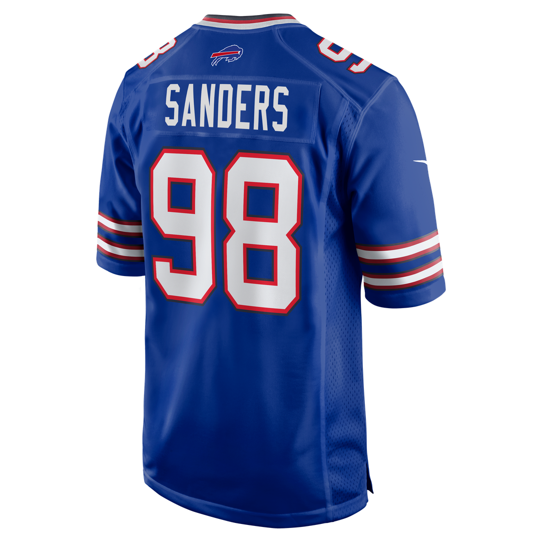 T.J. Sanders Buffalo Bills Royal Team Game Jersey