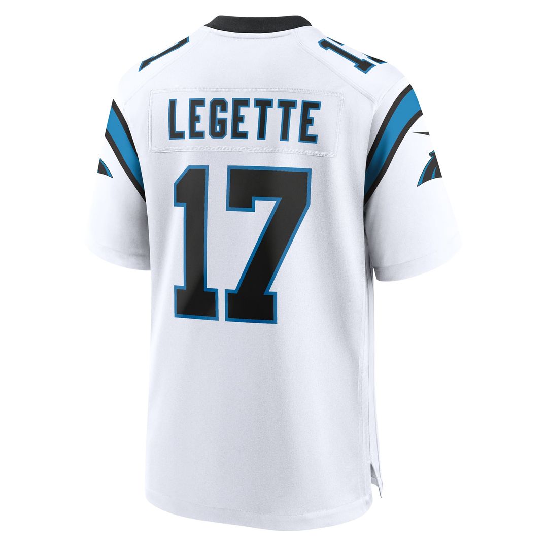 Xavier Legette Carolina Panthers White Game Jersey