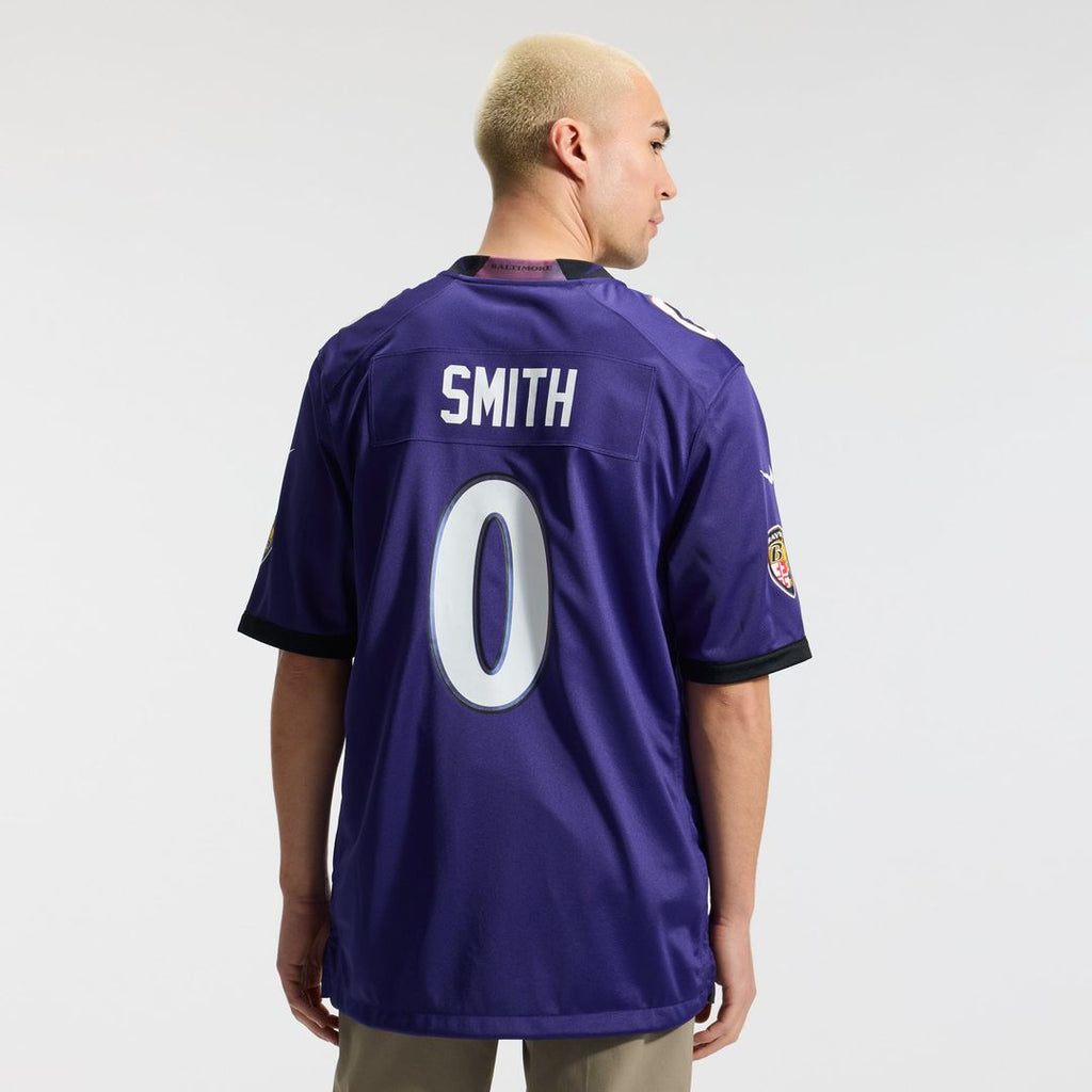Roquan Smith Baltimore Ravens Purple Team Game Jersey