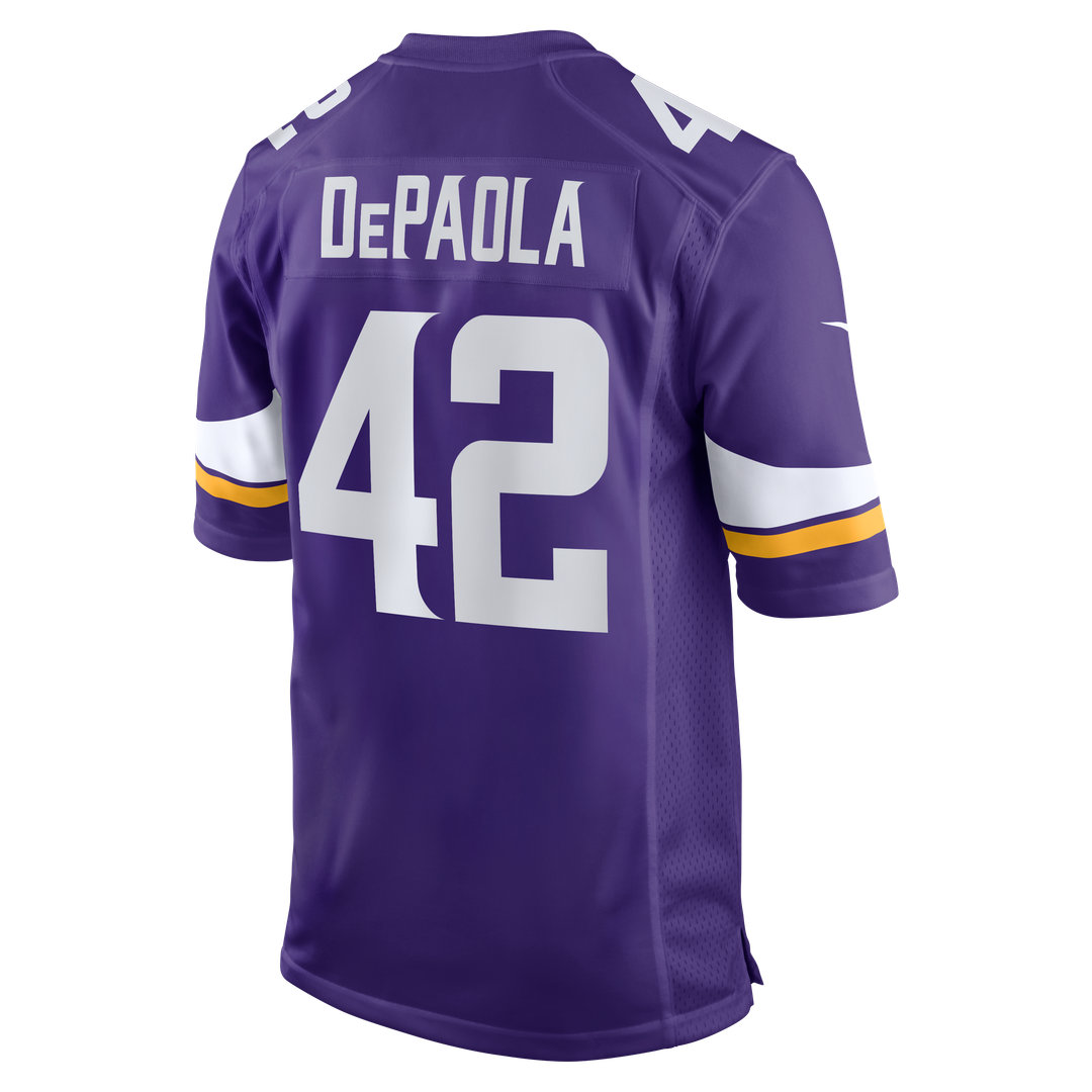 Andrew DePaola Minnesota Vikings Purple Game Jersey