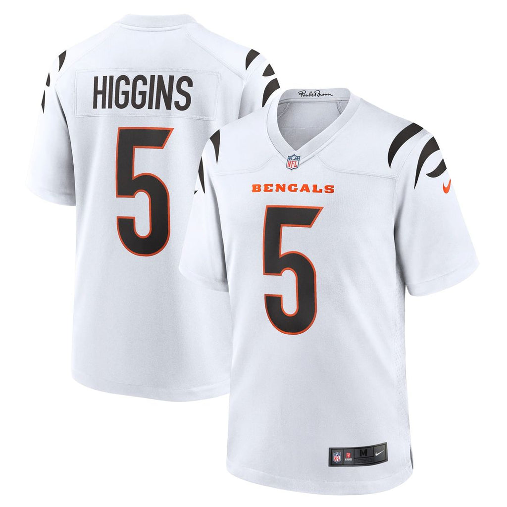 Tee Higgins Cincinnati Bengals White Game Jersey