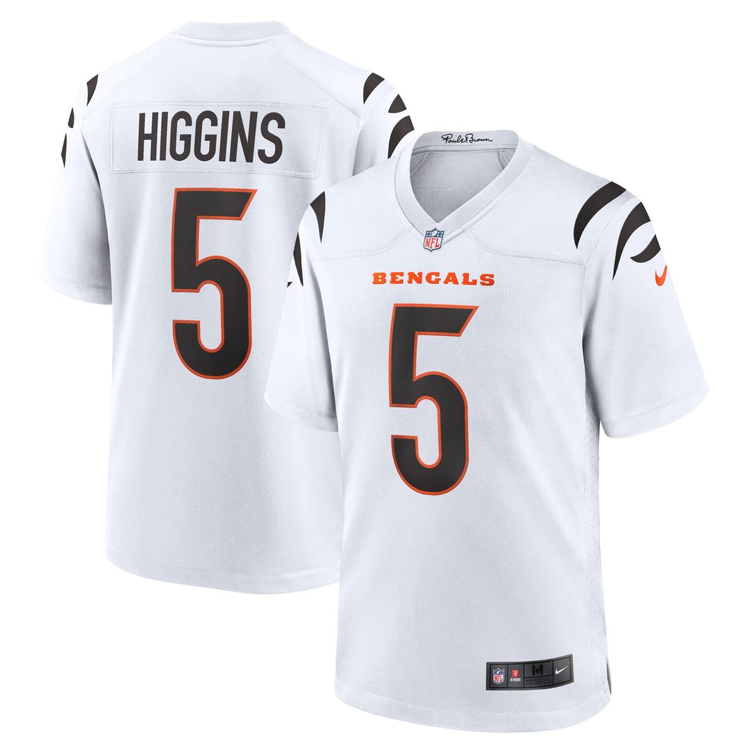 Tee Higgins Cincinnati Bengals White Game Jersey
